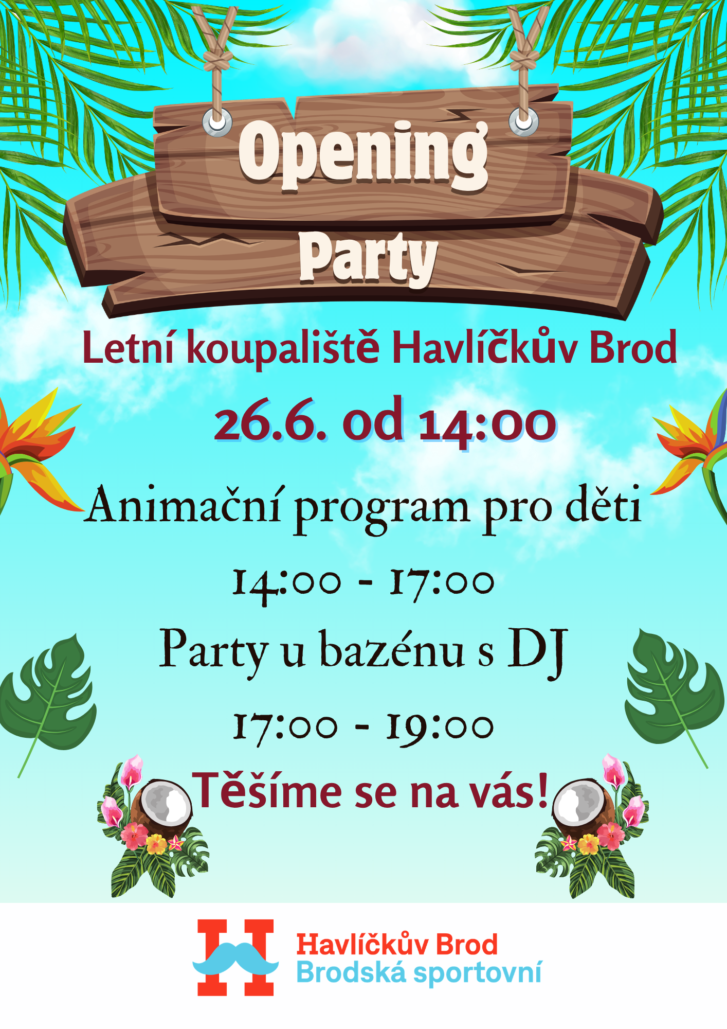 opening party na koupališti